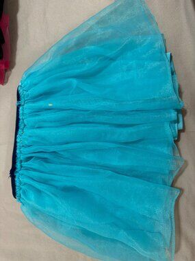 Peppa Pig Girls Turquoise Tulle Skirt Size 5T SKU050